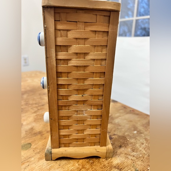 Mini Ceramic Blue & White Apothecary by Taskets Renaissance - Picture 3 of 7